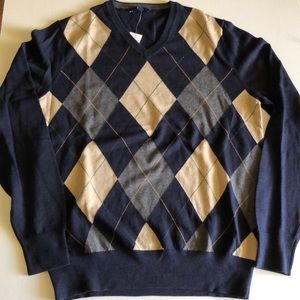 Gap men’s argyle V-neck sweaters Navy